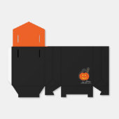 Kat op pompoen, Halloween Bedankdoosjes (Uitgevouwen)