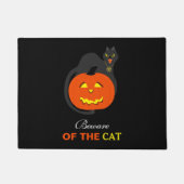 Kat op pompoen, Let op de kat Deurmat (Voorkant)