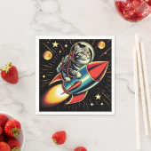 Kat op raketservetten! servet (Insitu)