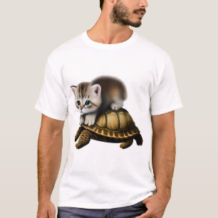 Kat op schildpad Kopie Kopie T-shirt