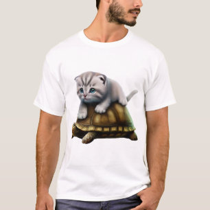 Kat op schildpad Kopie T-shirt