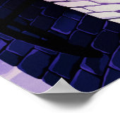 Kat op schoorsteen Design Poster Print Wall Art (Hoek)