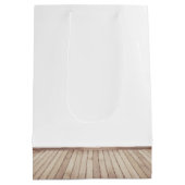 Kat op stoel met 70-jarige ballon medium cadeauzakje (Achterkant)