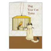 Kat op uw dag, met Retro Cat, Kaart (Voorkant)