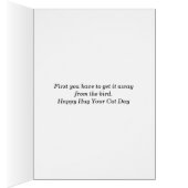 Kat op uw dag, met Retro Cat, Kaart (Binnen (Rechts))