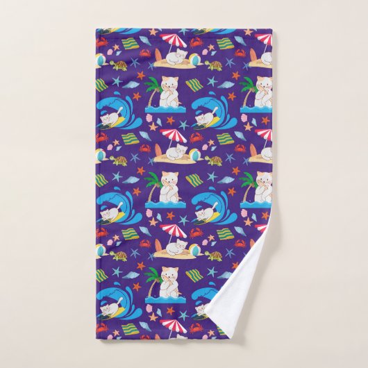 Kat op Vacation Bath Towel set Bad Handdoek (Handdoek)