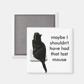 Kat op weegschaal magneet (Voorkant / Achterkant)