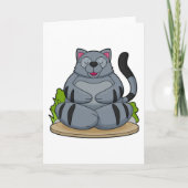Kat op Yoga Fitness Kaart (Voorkant)