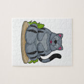 Kat op Yoga Fitness Legpuzzel (Horizontaal)