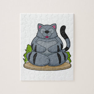 Kat op Yoga Fitness Legpuzzel