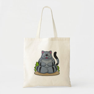 Kat op Yoga Fitness Tote Bag