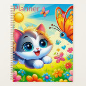 Kat op zoek naar een Butterfly Planner (Voorkant)