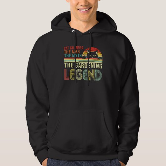 Kat opa het Man de mythe Hoodie (Voorkant)