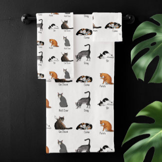 Kat Opdrachten Bad Handdoek