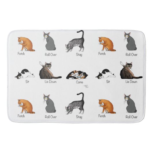 Kat Opdrachten Badmat (Voorkant)
