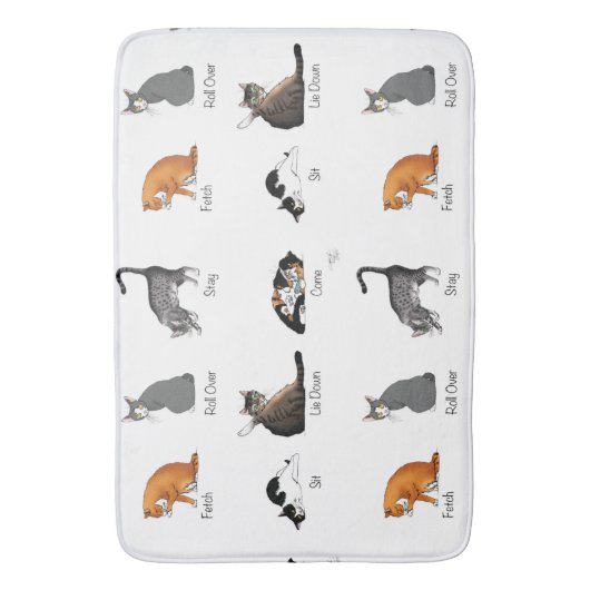 Kat Opdrachten Badmat (Voorkant Verticaal)