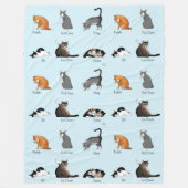 Kat Opdrachten Fleece Deken (Voorkant)