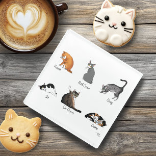 Kat Opdrachten Glazen Onderzetter