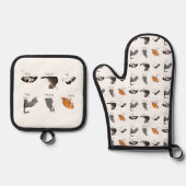 Kat Opdrachten Ovenwant & Pannenlap Set (Voorkant)