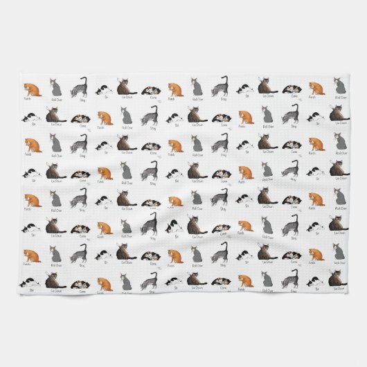 Kat Opdrachten Theedoek (Horizontaal)