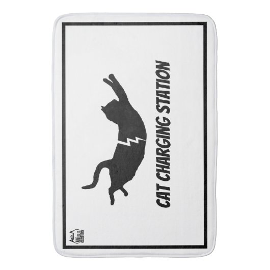 Kat-oplaadstation Badmat (Voorkant Verticaal)