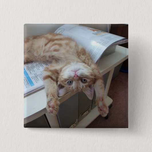 Kat opnieuw plaatsen vierkante button 5,1 cm (Voorkant)