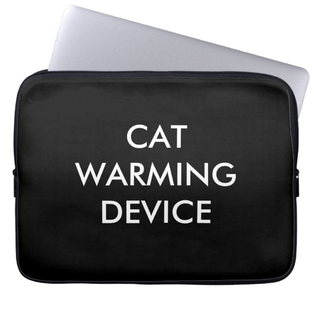 Kat-opwarmingsapparaat laptophoes laptop sleeve (Voorkant)