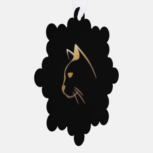 Kat Ornament Kaart (Rechts)