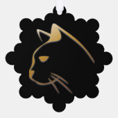 Kat Ornament Kaart (Achterkant)