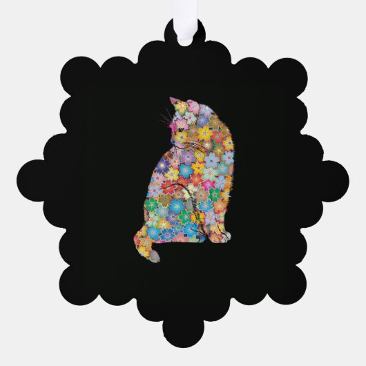 Kat Ornament Kaart (Achterkant)