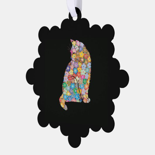 Kat Ornament Kaart (Links)