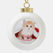 Kat Ornament mijn eerste kerst (Voorkant)