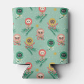 Kat Ornamenten op boompatroon Blikjeskoeler (Achterkant)