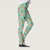 Kat Ornamenten op boompatroon Leggings (Rechts)