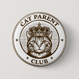 Kat Ouder Club – Voor Mensen die Eigendom zijn van Ronde Button 5,7 Cm