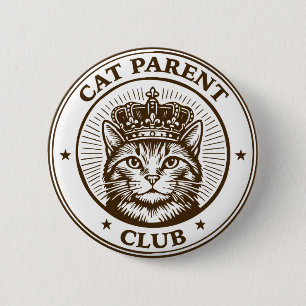 Kat Ouder Club – Voor Mensen die Eigendom zijn van Ronde Button 5,7 Cm