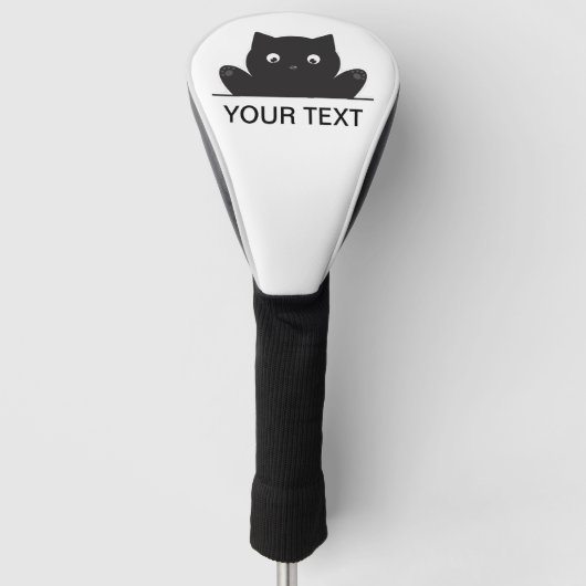 KAT OVERGESCHREVEN GOLFHEADCOVER (Voorkant)