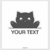 KAT OVERGESCHREVEN STICKER (Vel)