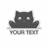 KAT OVERGESCHREVEN STICKER (Voorkant)