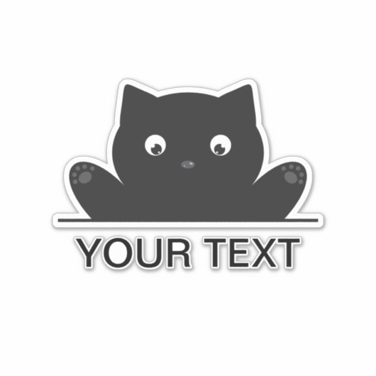 KAT OVERGESCHREVEN STICKER (Voorkant)