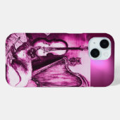 KAT-, OWL- EN MUZIEKINSTRUMENTEN IN PINK-PAARS Case-Mate iPhone CASE (Achterkant (horizontaal))