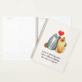 Kat Paar Liefhebbers Schattige Funny Happy Valenti Planner (Display)