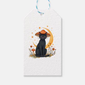 Kat Paddenstoel Hoed Cottagecore Kitten Kitty Vrou Cadeaulabel