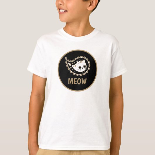 Kat Paisley T-shirt (Voorkant)