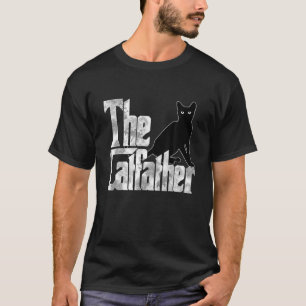 Kat pap de Catfather Crazy Black Cat Father Kat T-shirt