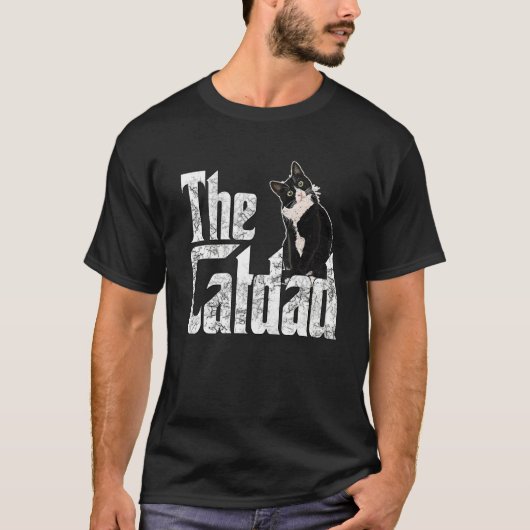 Kat pap de catfather Crazy Cat vader Kat papa T-shirt (Voorkant)