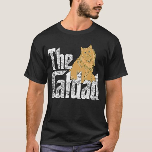 Kat pap de catfather Crazy Cat vader Kat papa T-shirt (Voorkant)