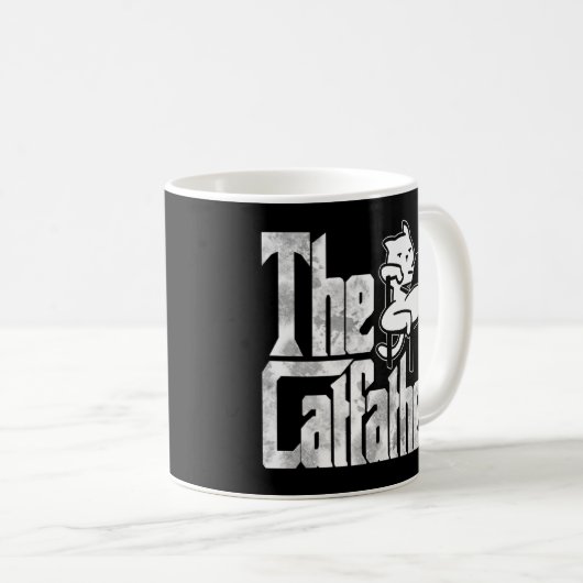 Kat pap de Catfather Crazy Lazy Cat Father Kat Koffiemok (Voorkant rechts)