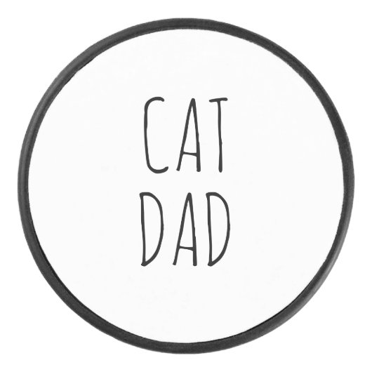 "Kat Pap" Eenvoudige moderne boerderij Hockey Puck (Voorkant)