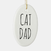 "Kat Pap" Eenvoudige moderne boerderij Keramisch Ornament (Rechts)